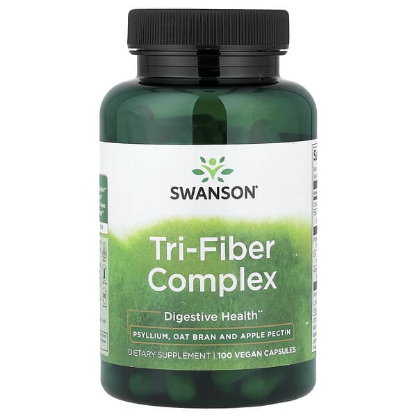Swanson, Tri-Fiber Complex, 100 Vegan Capsules