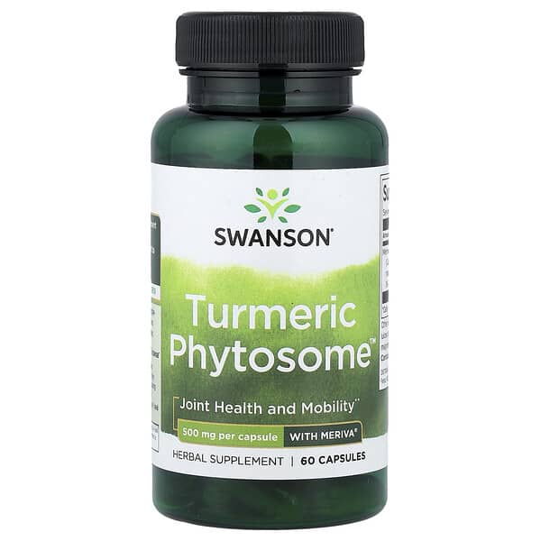 Swanson, Turmeric Phytosome™ with Meriva®, 500 mg, 60 Capsules