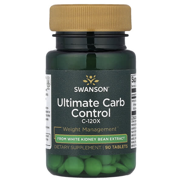 Swanson, Ultimate Carb Control C-120X, 90 Tablets (33.3 mg per Tablet)