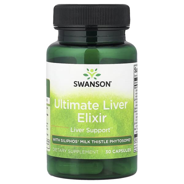 Swanson, Ultimate Liver Elixir with Siliphos® Milk Thistle Phytosome®, 30 Capsules
