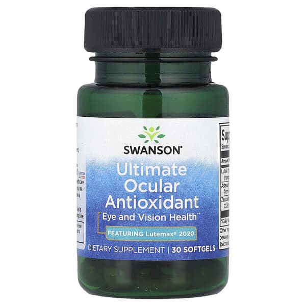 Swanson, Ultimate Ocular Antioxidant, 30 Softgels