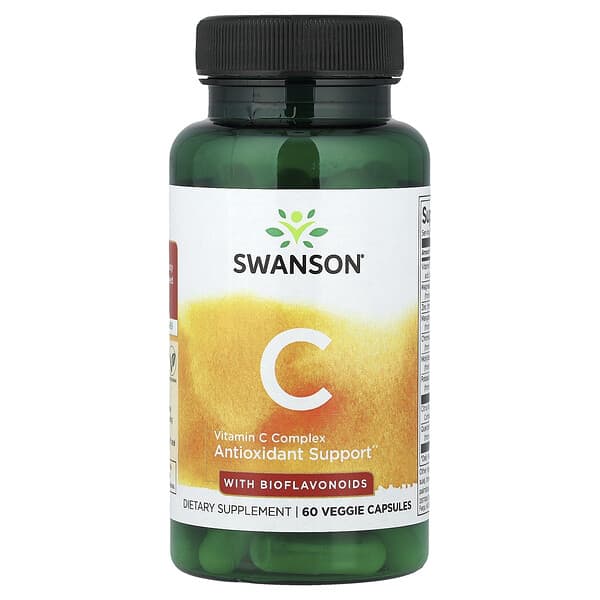 Swanson, Vitamin C Complex with Bioflavonoids, 60 Veggie Capsules