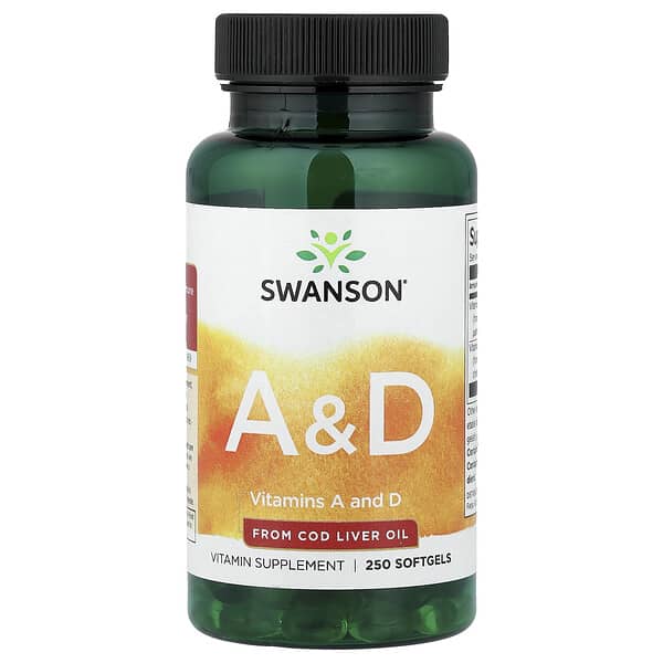 Swanson, Vitamins A & D, 250 Softgels