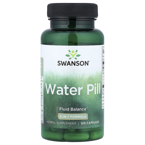 Swanson, Water Pill, 120 Capsules
