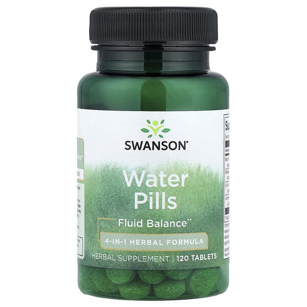 Swanson, Water Pills, 120 Tablets