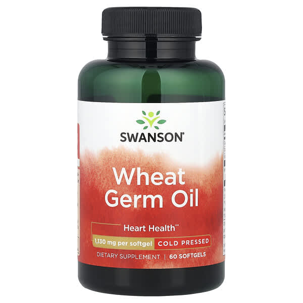 Swanson, Wheat Germ Oil, Cold Pressed, 1,130 mg, 60 Softgels