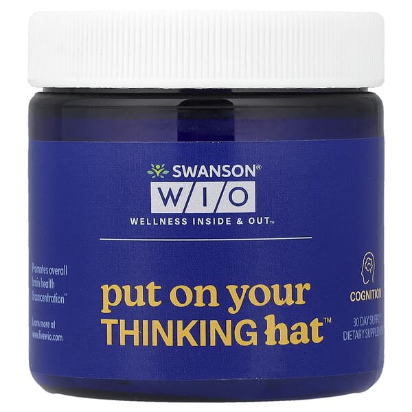 Swanson WIO, Put On Your Thinking Hat™, 30 Vegan Capsules