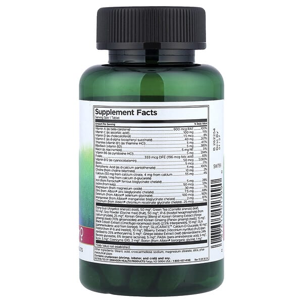 Alternative view of Swanson, Women's Multi + Hormone Support, 90 Tablets