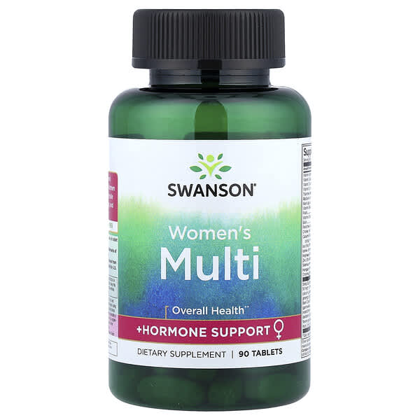 Swanson, Women's Multi + Hormone Support, 90 Tablets