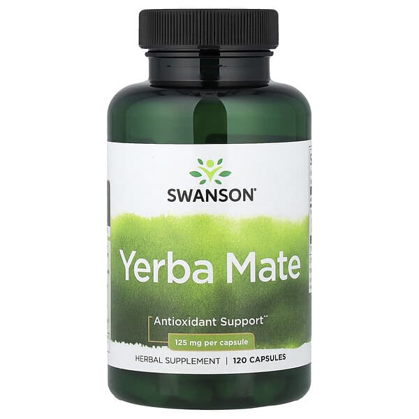 Swanson, Yerba Mate, 120 Capsules (125 mg Per capsule)