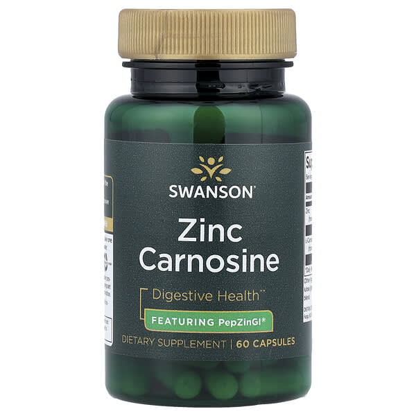 Swanson, Zinc Carnosine, 60 Capsules