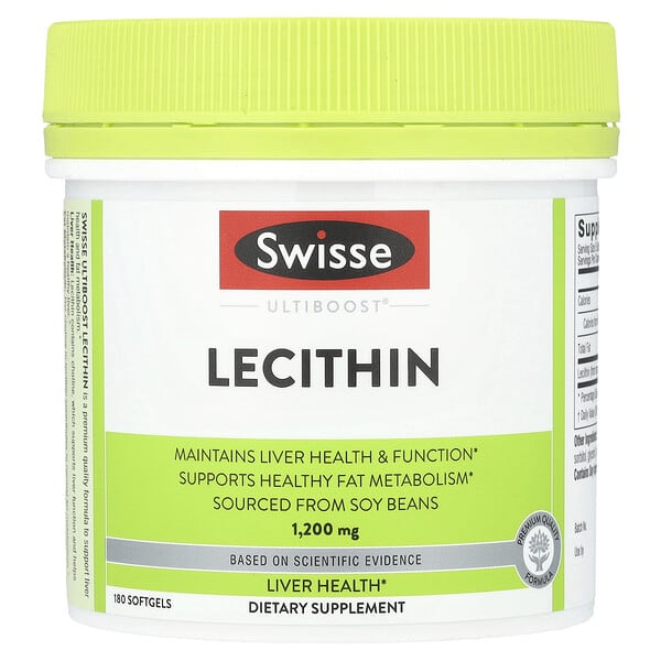 Swisse, Ultiboost®, Lecithin, 1,200 mg, 180 Capsules