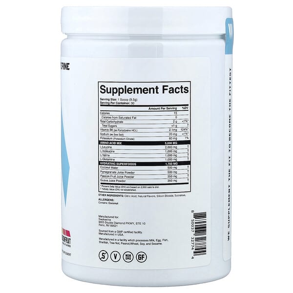 Swolverine, BCAA 2:1:1, Pineapple Passionfruit, 10.05 oz (285 g) 2 Swolverine, BCAA 2:1:1, Pineapple Passionfruit, 10.05 oz (285 g) - Ảnh 2