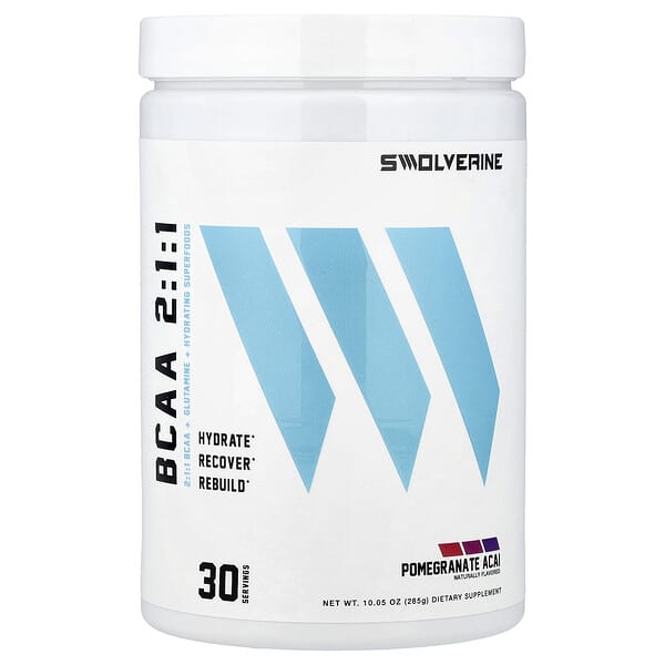 Swolverine, BCAA 2:1:1, Pomegranate Acai, 10.05 oz (285 g)
