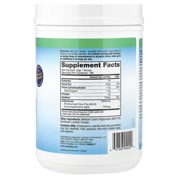 Alternative view of Symbiotics, Colostrum Plus® Powder, 21 oz (597 g)