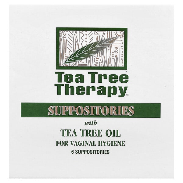 Tea Tree Therapy, Suppositories with Tea Tree Oil for Vaginal Hygiene, 6 Suppositories