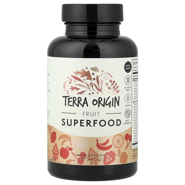 Terra Origin, Fruit Superfood, 90 Capsules