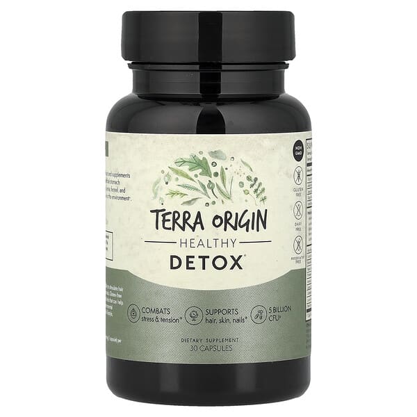 Terra Origin, Healthy Detox, 30 Capsules