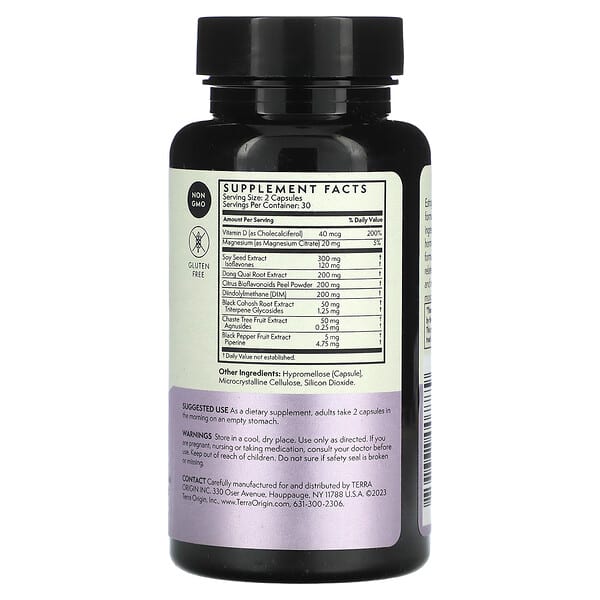 Alternative view of Terra Origin, Healthy Estrogen & Menopause, 60 Capsules