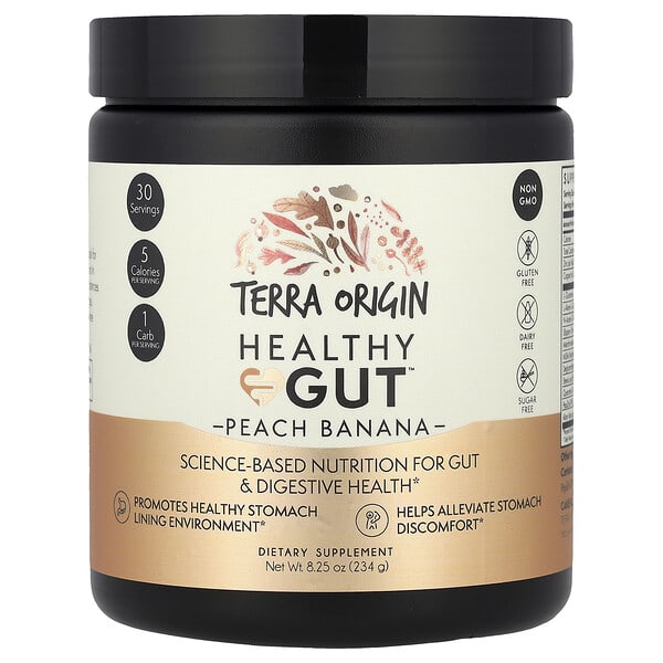 Terra Origin, Healthy Gut™, Peach Banana, 8.25 oz (234 g)