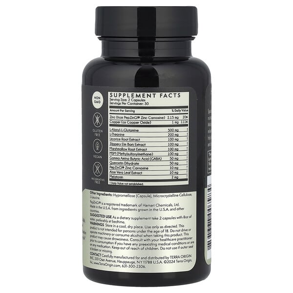 Alternative view of Terra Origin, Healthy Gut™ Reset PM, 60 Capsules