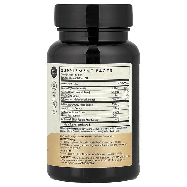 Alternative view of Terra Origin, Healthy Immunity Boost, 30 Tablets