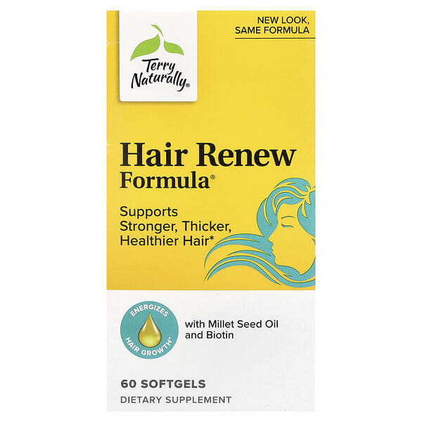 Terry Naturally, Hair Renew Formula®, 60 Softgels