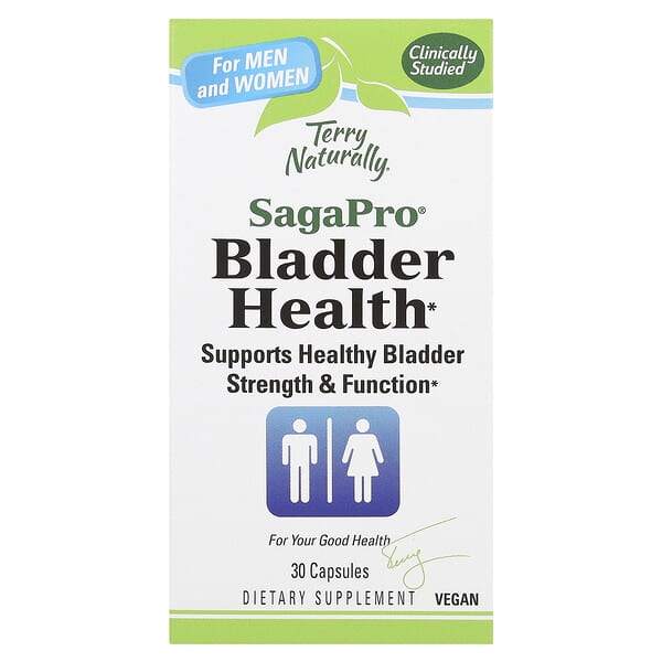 Terry Naturally, SagaPro, Bladder Health, For Men and Women, 30 Capsules (100 mg per Capsule)