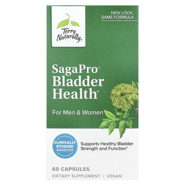Terry Naturally, SagaPro®, Bladder Health, For Men & Women, 60 Capsules (100 mg per Capsule)