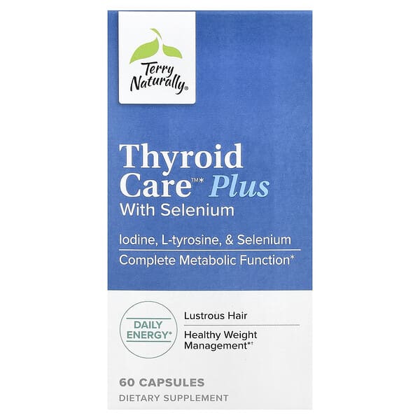 Terry Naturally, Thyroid Care™ Plus with Selenium, 60 Capsules 4 Terry Naturally, Thyroid Care™ Plus with Selenium, 60 Capsules