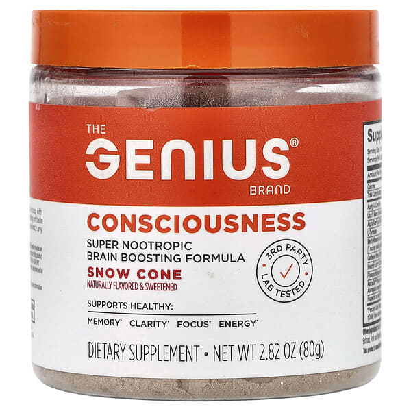 The Genius Brand, Consciousness, Snow Cone, 2.82 oz (80 g)