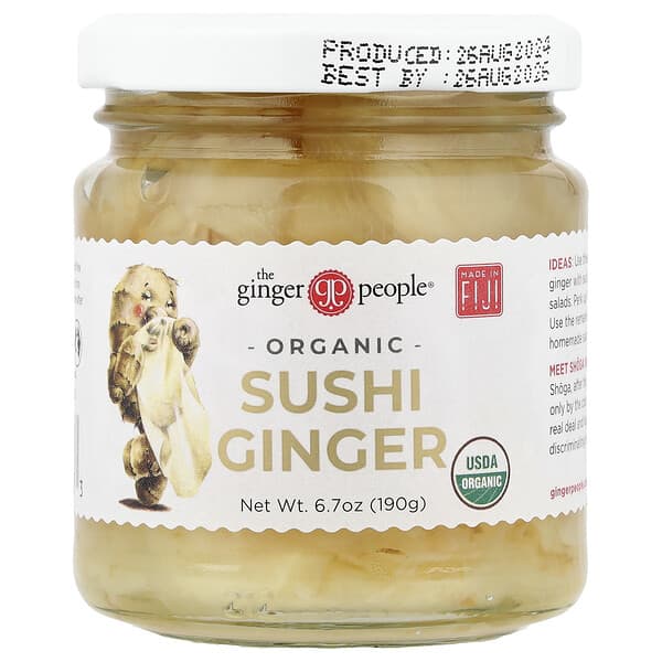 The Ginger People, Organic Sushi Ginger, 6.7 oz (190 g)