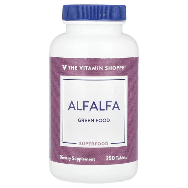 The Vitamin Shoppe, Alfalfa , 250 Tablets 5 The Vitamin Shoppe, Alfalfa , 250 Tablets