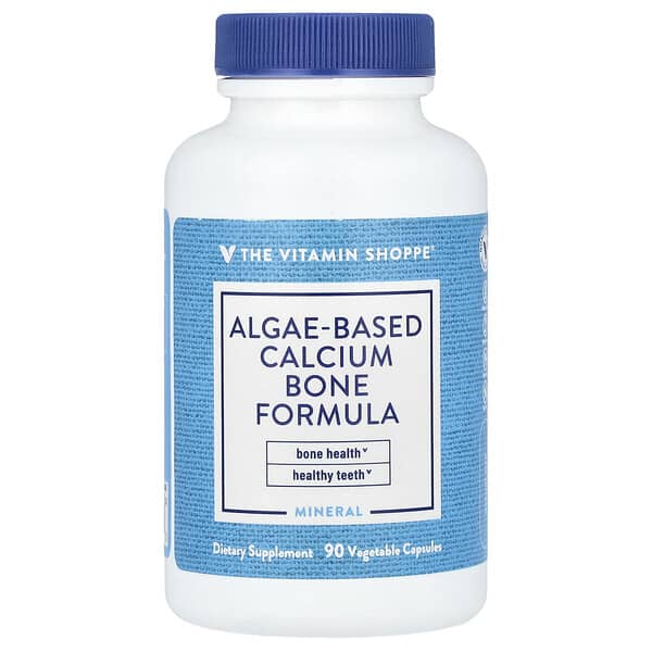 The Vitamin Shoppe, Algae-Based Calcium Bone Formula, 90 Vegetable Capsules