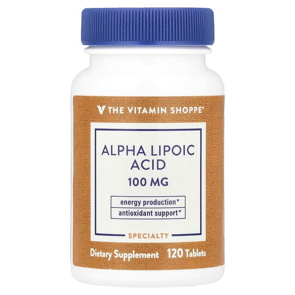 The Vitamin Shoppe, Alpha Lipoic Acid, 120 Tablets