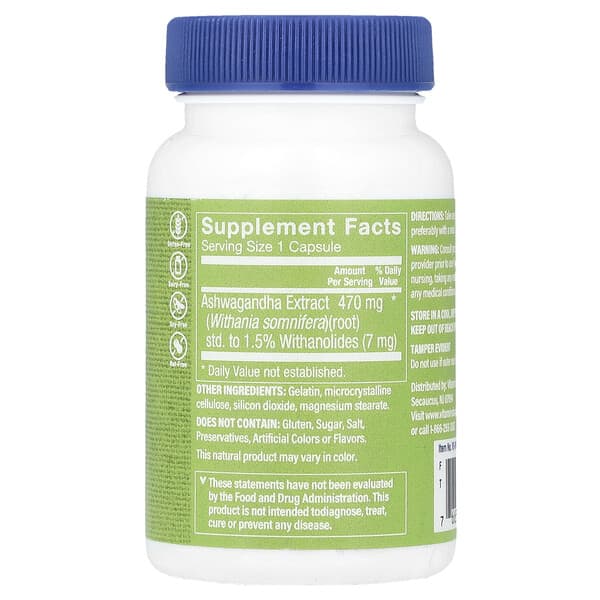 Alternative view of The Vitamin Shoppe, Ashwagandha Extract , 470 mg , 60 Capsules