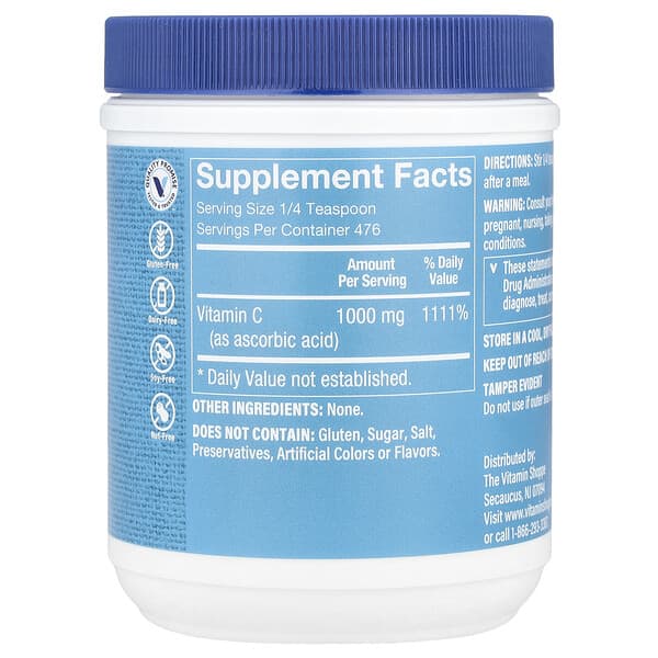 Alternative view of The Vitamin Shoppe, C Powder, 17 oz (482 mg)