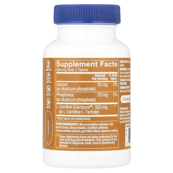 Alternative view of The Vitamin Shoppe, Carnipure® L-Carnitine, 500 mg, 50 Tablets