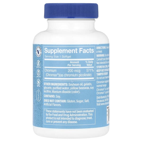 Alternative view of The Vitamin Shoppe, Chromax® Chromium Picolinate, 200 mcg, 300 Softgels