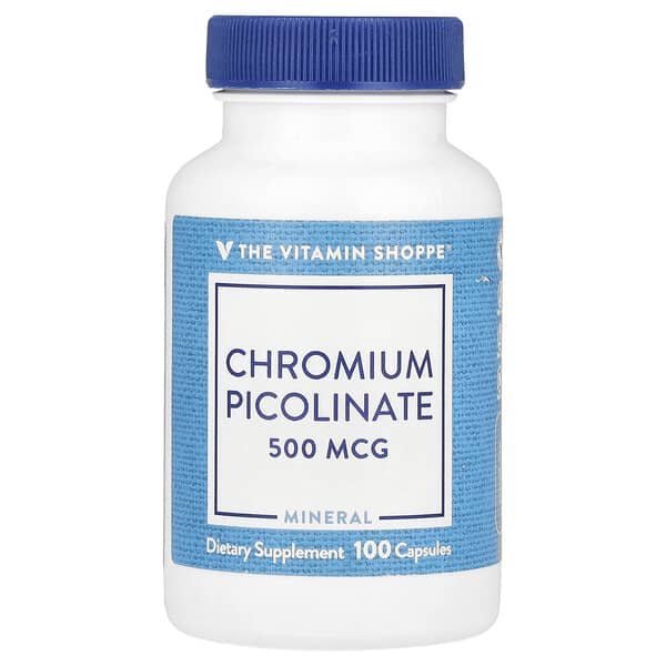 The Vitamin Shoppe, Chromium Picolinate, 500 mcg, 100 Capsules