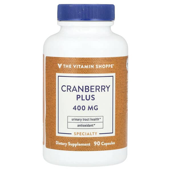 The Vitamin Shoppe, Cranberry Plus, 400 mg, 90 Capsules