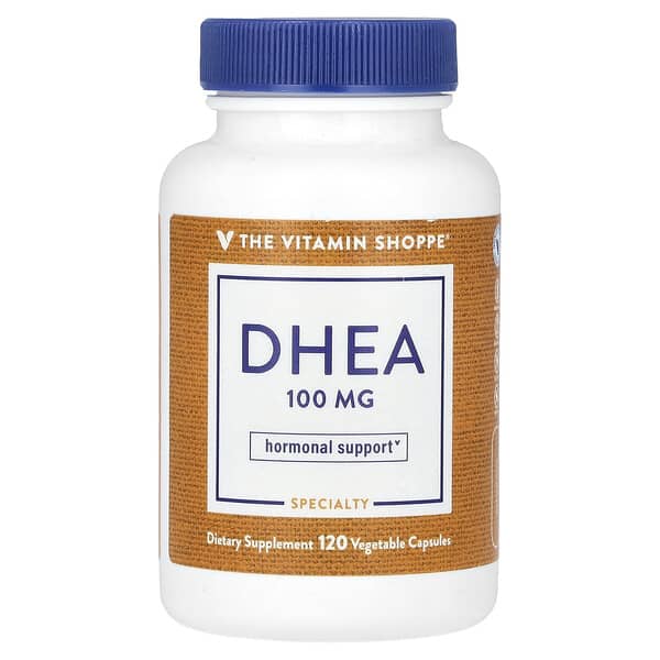 The Vitamin Shoppe, DHEA, 100 mg, 120 Vegetable Capsules 4 The Vitamin Shoppe, DHEA, 100 mg, 120 Vegetable Capsules