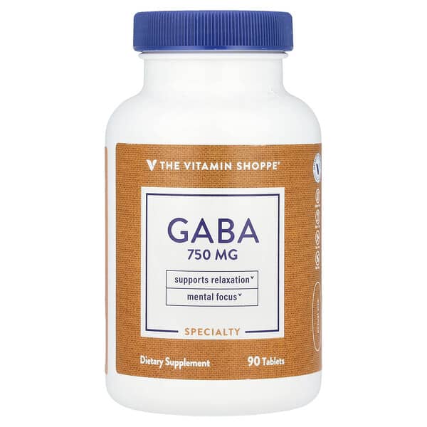 The Vitamin Shoppe, GABA, 90 Tablets 3 The Vitamin Shoppe, GABA, 90 Tablets