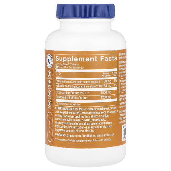 Alternative view of The Vitamin Shoppe, Glucosamine Chondroitin, 120 Tablets