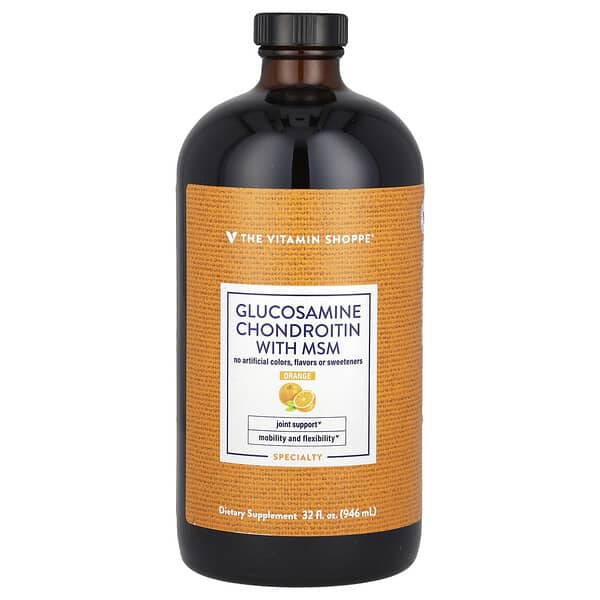 The Vitamin Shoppe, Glucosamine Chondroitin With MSM, Orange , 32 fl oz (946 ml) 4 The Vitamin Shoppe, Glucosamine Chondroitin With MSM, Orange , 32 fl oz (946 ml)