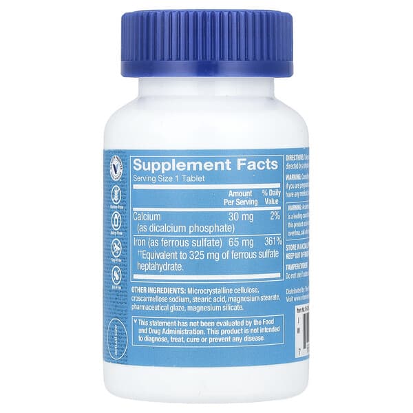 Alternative view of The Vitamin Shoppe, Iron, 65 mg, 100 Tablets