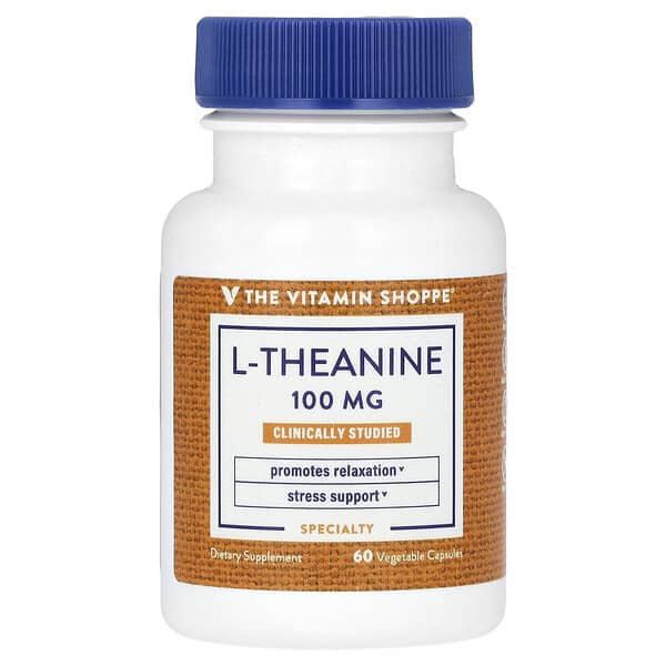 The Vitamin Shoppe, L-Theanine, 100 mg, 60 Vegetable Capsules 5 The Vitamin Shoppe, L-Theanine, 100 mg, 60 Vegetable Capsules