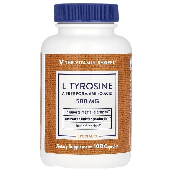 The Vitamin Shoppe, L-Tyrosine, 500 mg , 100 Capsule