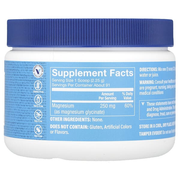 Alternative view of The Vitamin Shoppe, Magnesium Glycinate Powder, Unflavored, 7.23 oz (205 g)