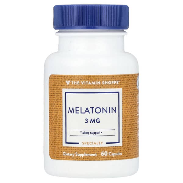 The Vitamin Shoppe, Melatonin, 3 mg, 60 Capsules
